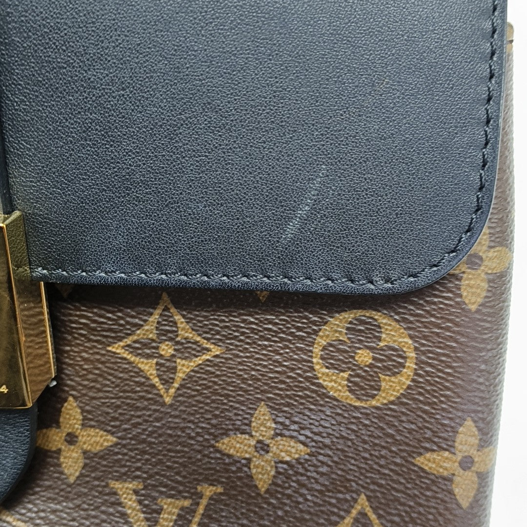 LOCKY BB Monogram Coated Canvas Brown