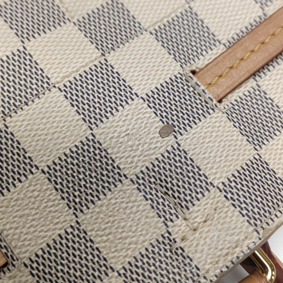 GIROLATA GM Damier Azur Coated Canvas White