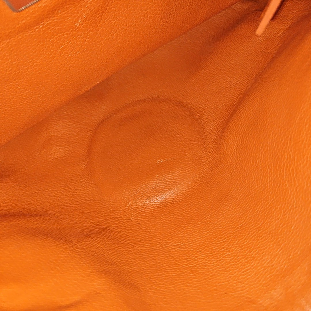Calfskin Top Handle Bag Yellow