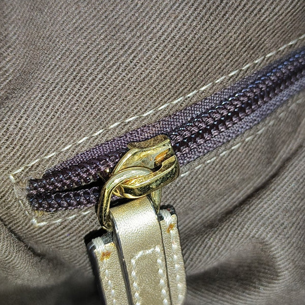 Canvas Top Handle Bag Beige