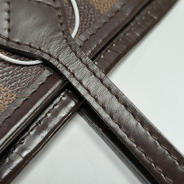 NEVERFULL MM Damier Ebene Coated Canvas Brown