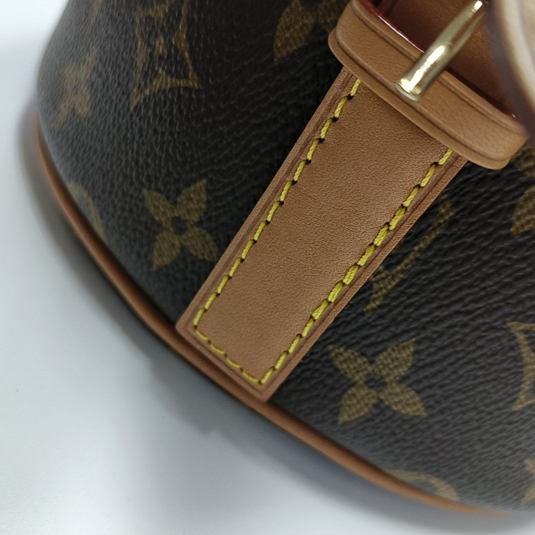 TAMBOURINE Monogram Coated Canvas Brown