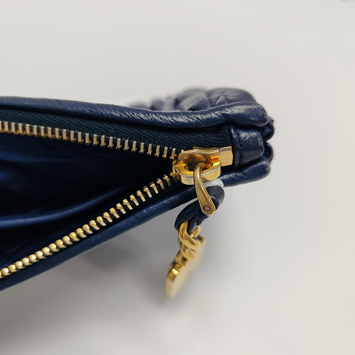 Quilted Lambskin Clutch Blue