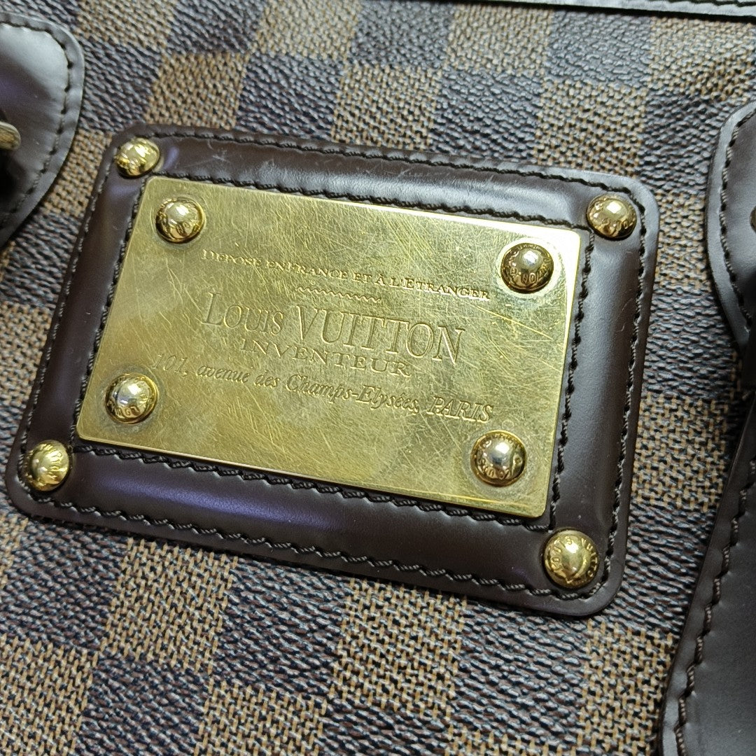 BERKELEY Damier Ebene Coated Canvas Brown