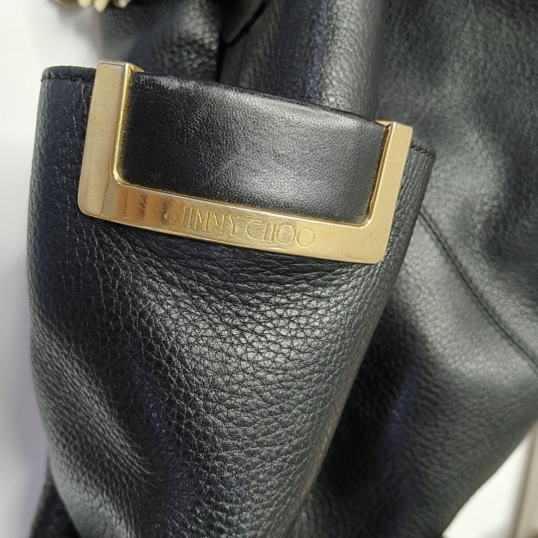 Calfskin Shoulder Bag Black