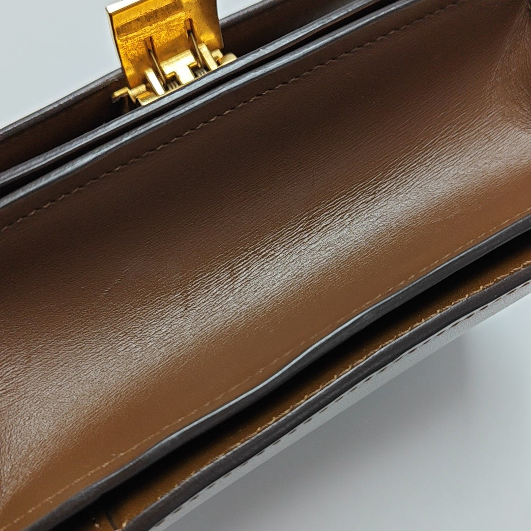 CLASSIC BOX Mini Calfskin Brown