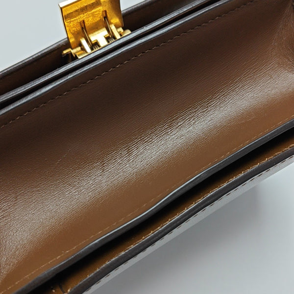 CLASSIC BOX Mini Calfskin Brown