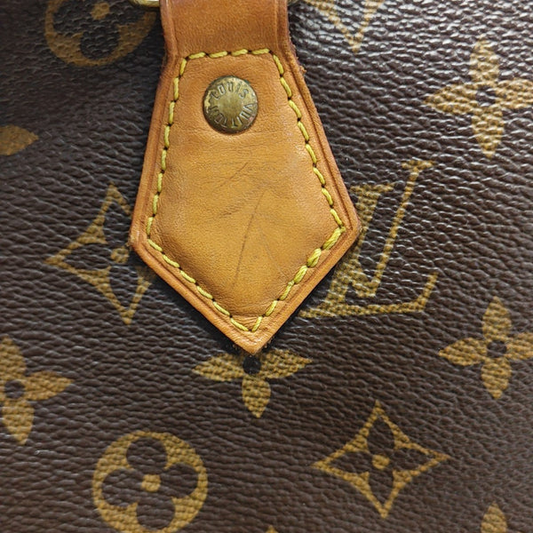 SPEEDY 30 Monogram Coated Canvas Brown