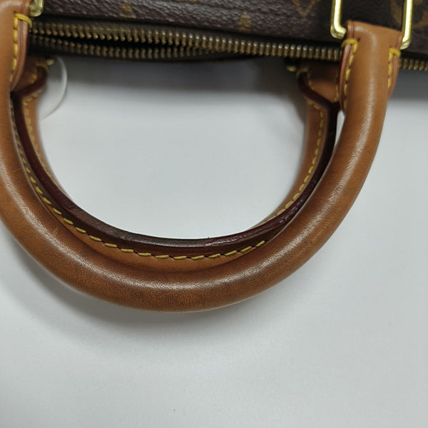 SPEEDY 30 Monogram Coated Canvas Brown