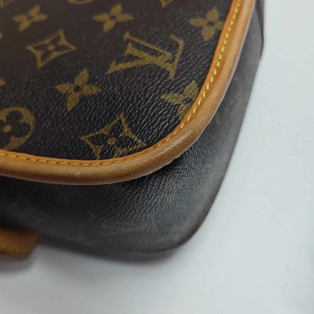 SOLOGNE PM Monogram Coated Canvas Brown