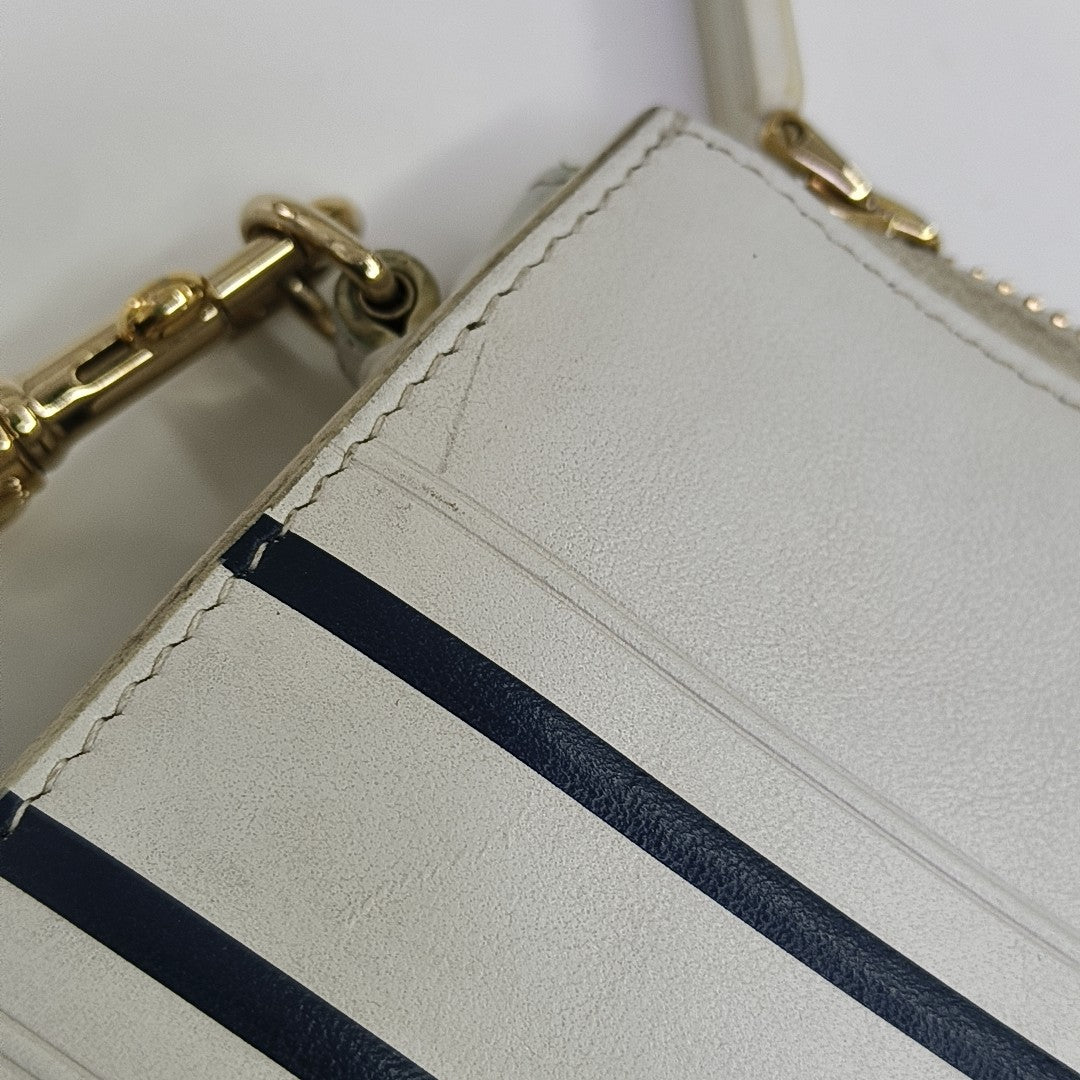 Calfskin Top Handle Bag White
