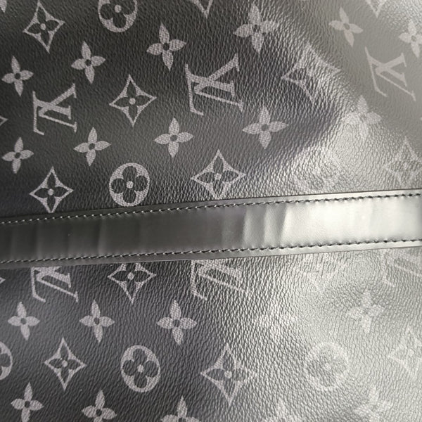 KEEPALL 45 Monogram Coated Canvas Black