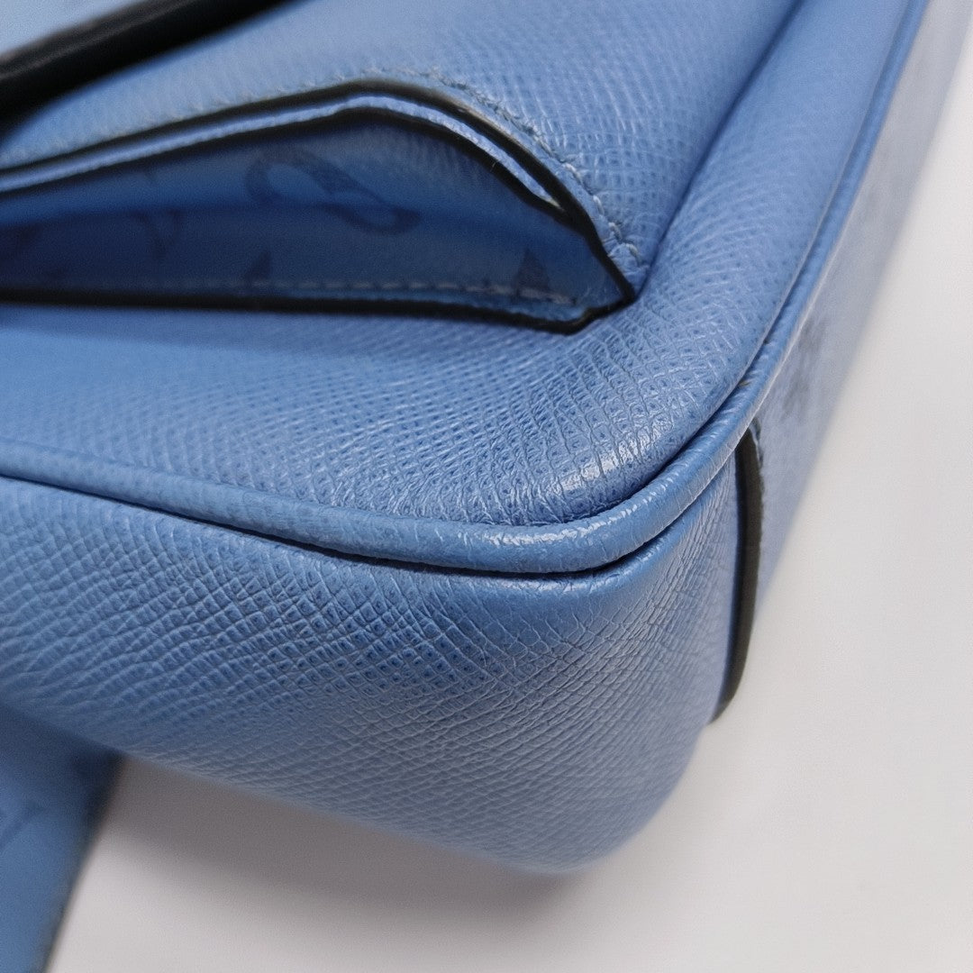 TAIGARAMA Monogram Coated Canvas Blue