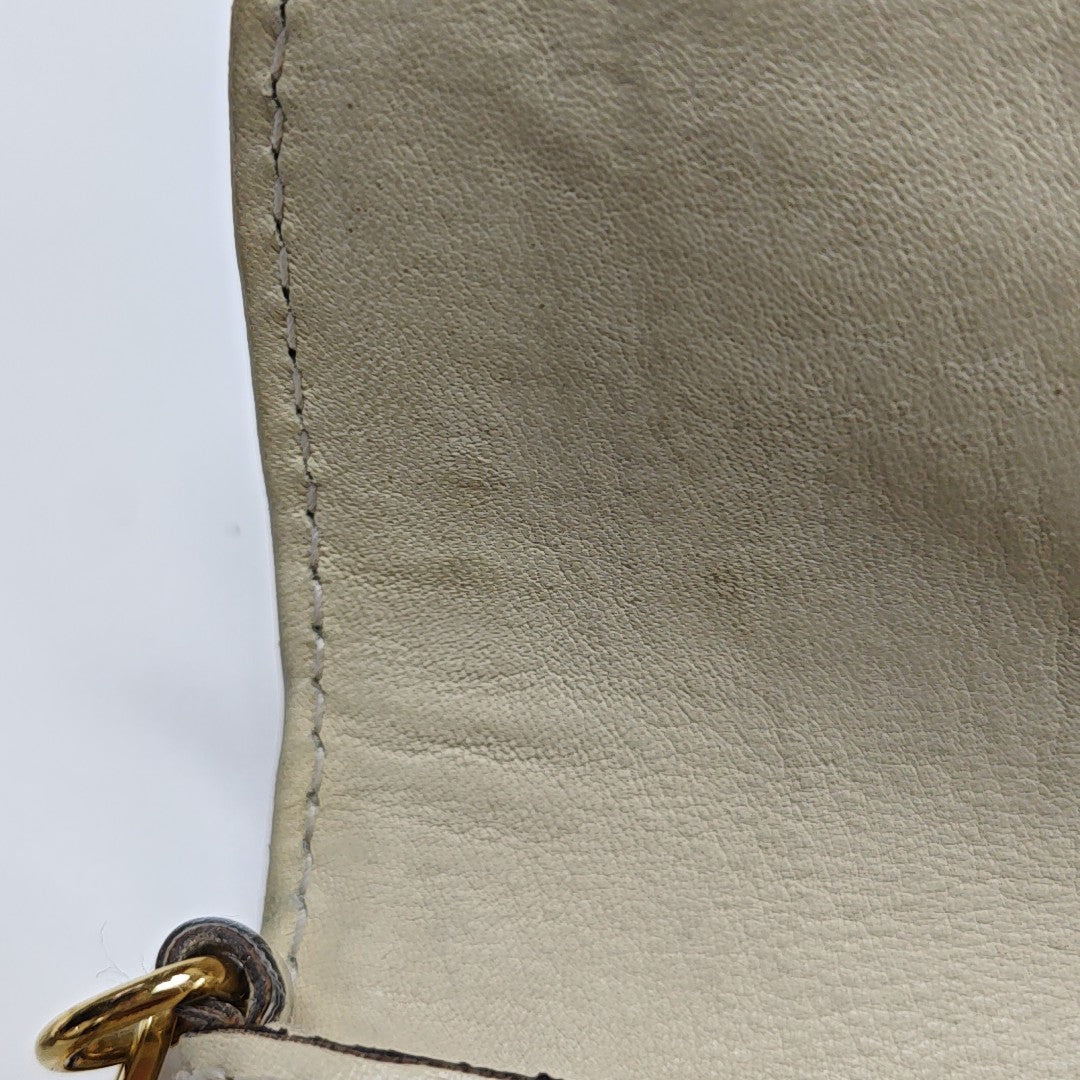 Snaffle Bit Calfskin White