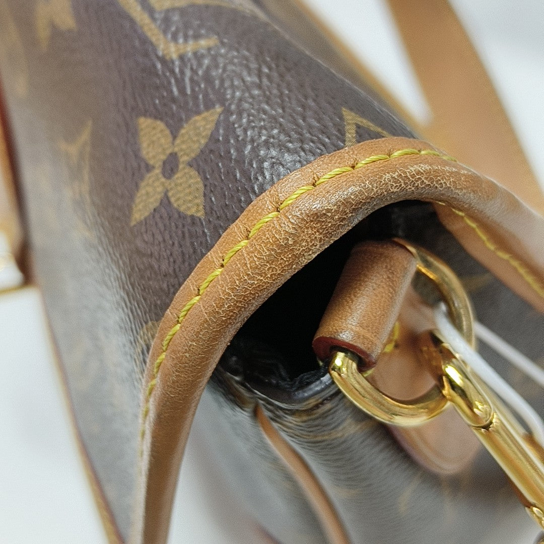DIANE Monogram Coated Canvas Brown