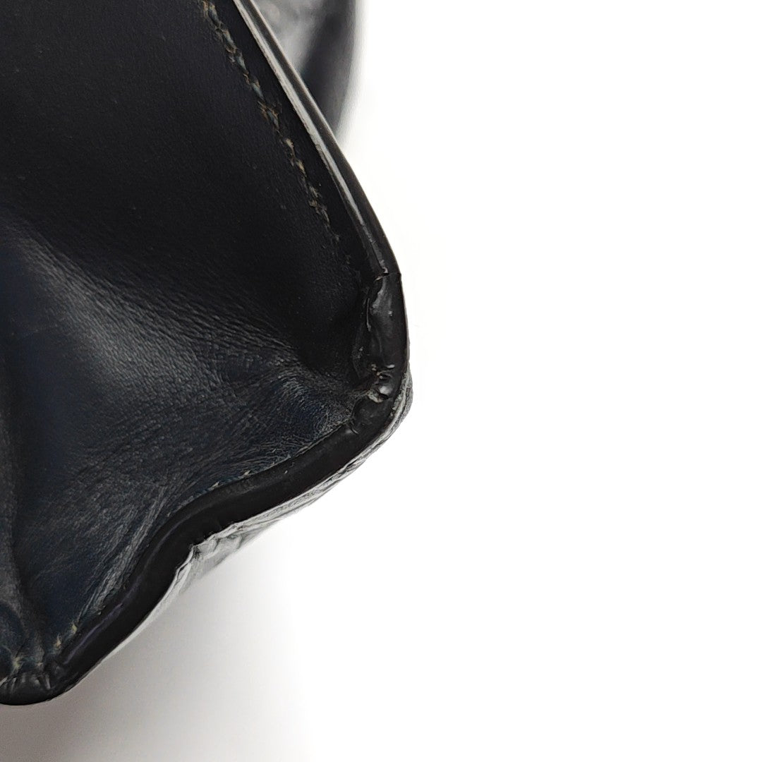 Signature Monogram Calfskin Blue
