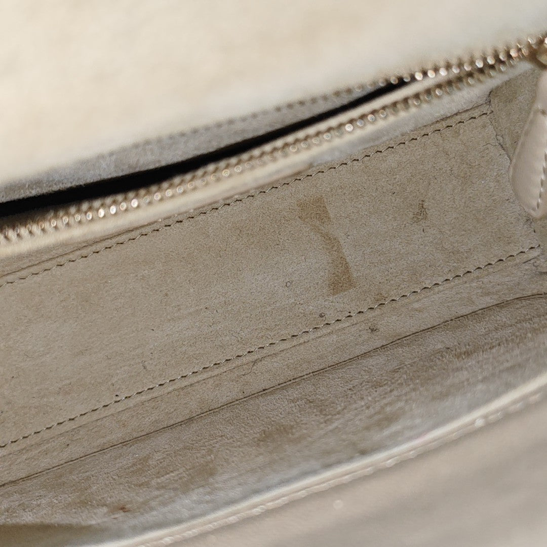 Lady Dior Small Cannage Lambskin Beige