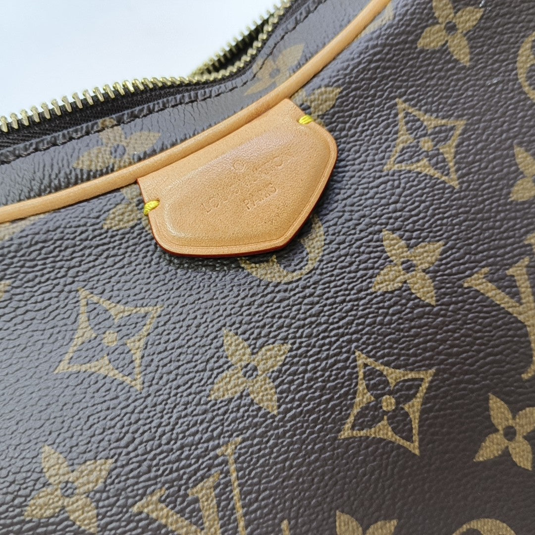 CROISSANT Monogram Coated Canvas Brown