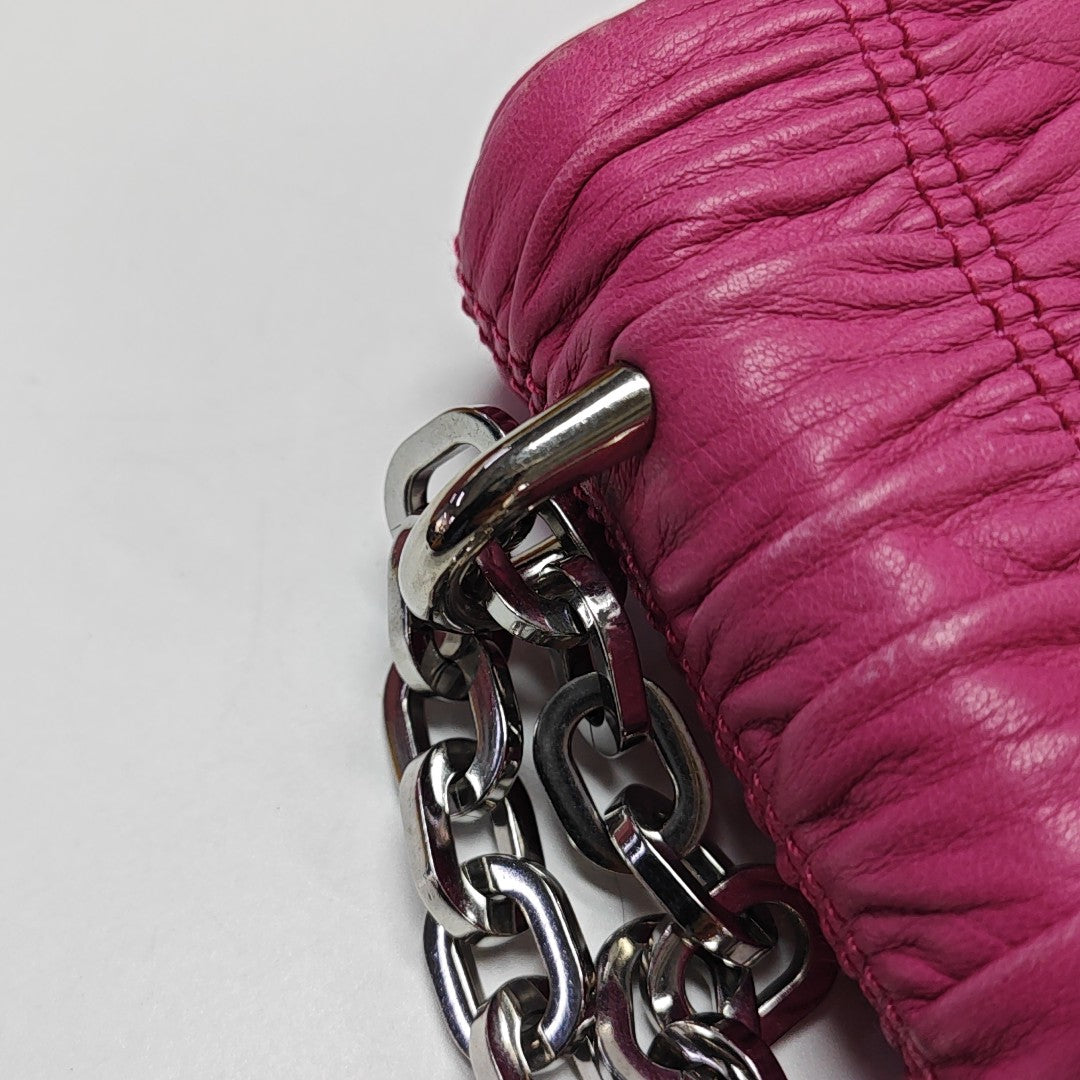 Quilted Lambskin Shoulder Bag Red