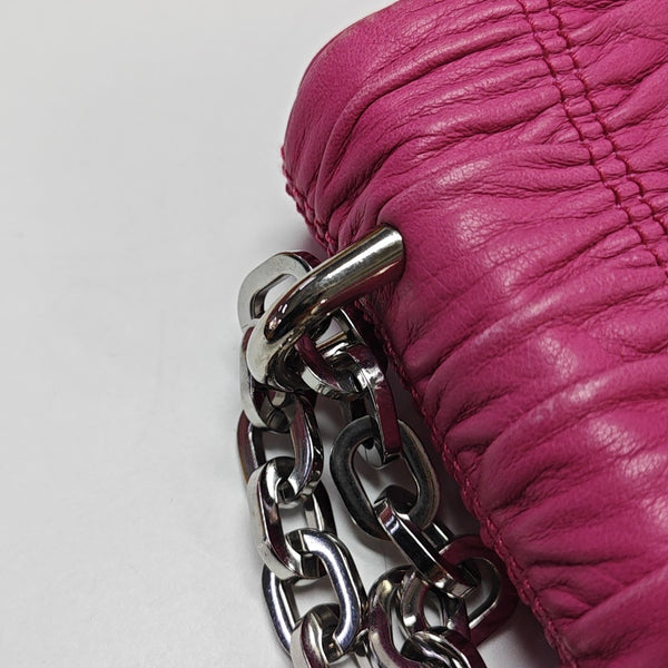 Quilted Lambskin Shoulder Bag Red