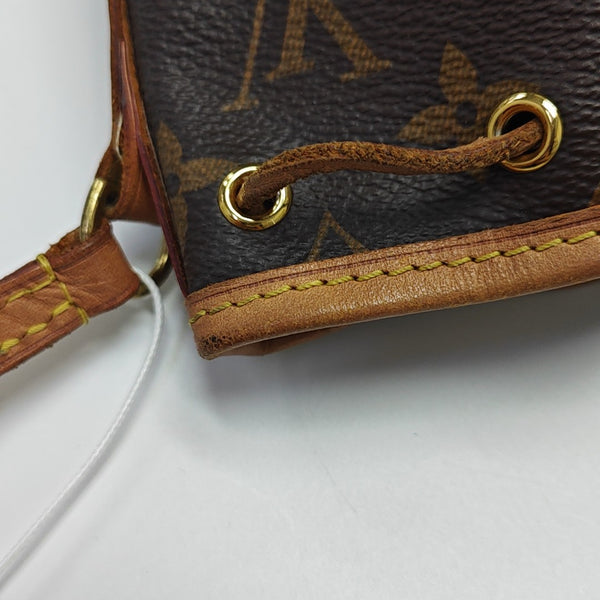 NÉONOÉ Nano Monogram Coated Canvas Brown