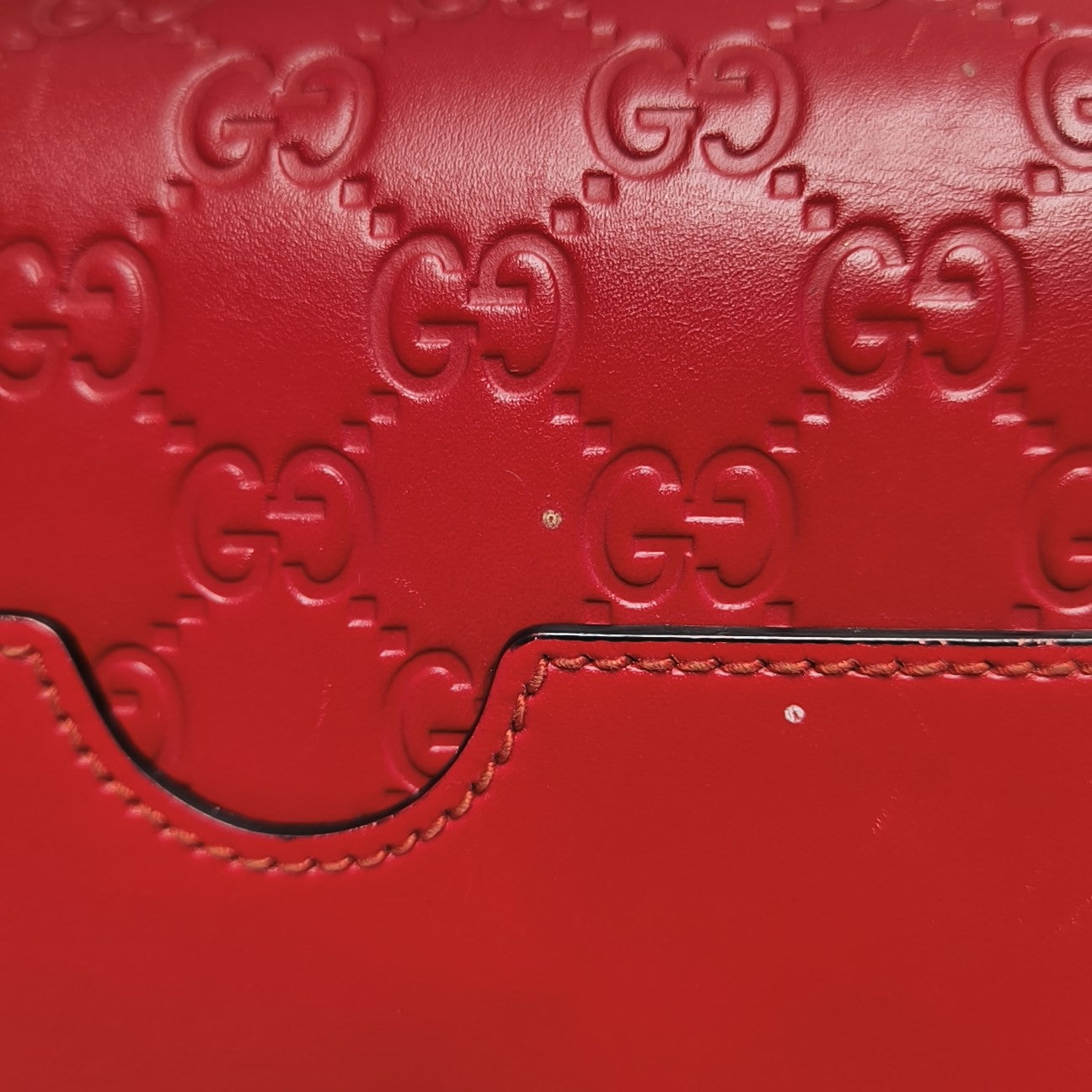 Padlock Small Monogram Calfskin Red