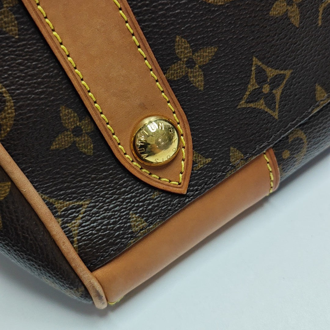 RETIRO NM Monogram Coated Canvas Brown