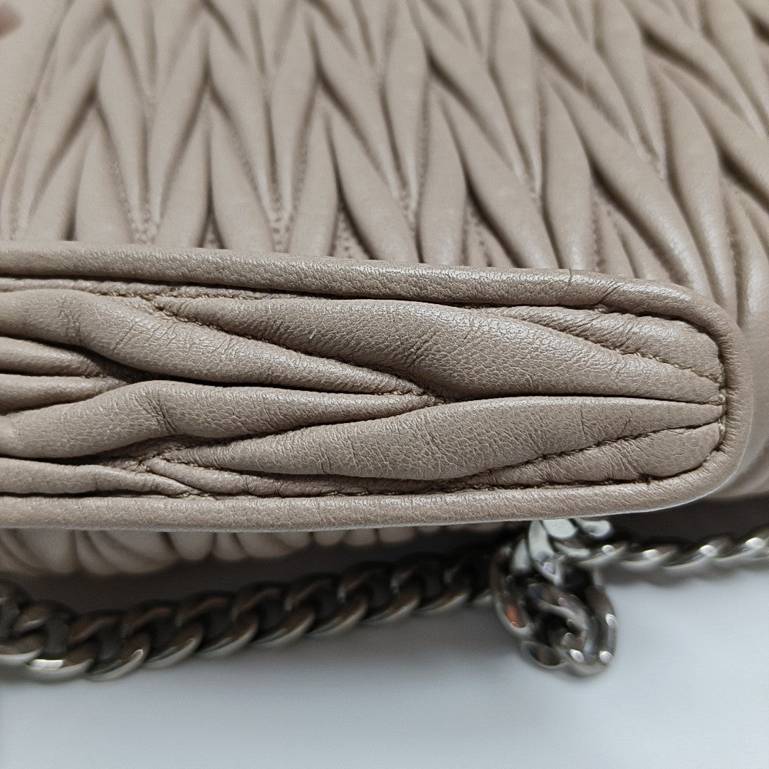 Quilted Lambskin Crossbody Bag Pink