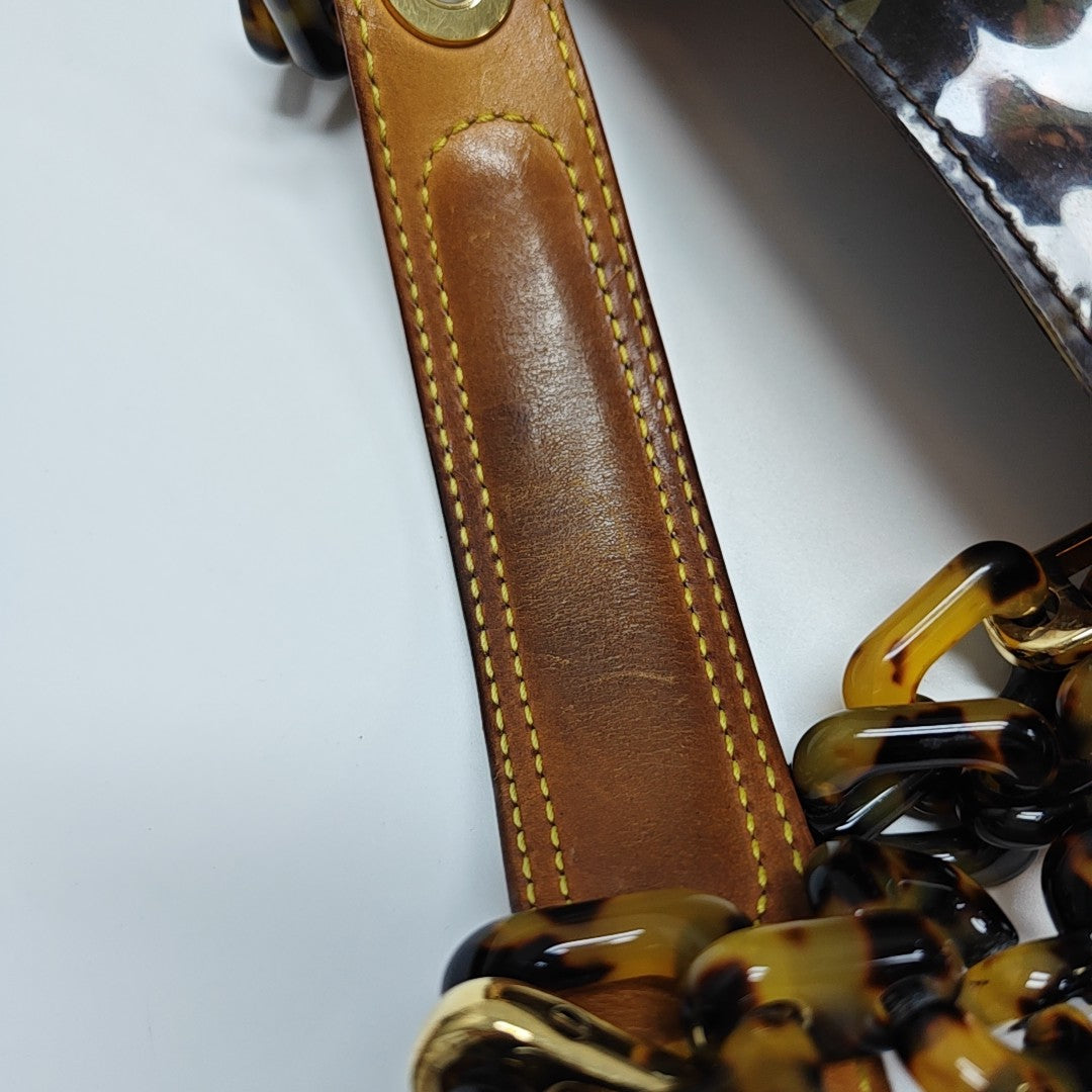 SAC AMBRE PM Monogram Plastic Brown