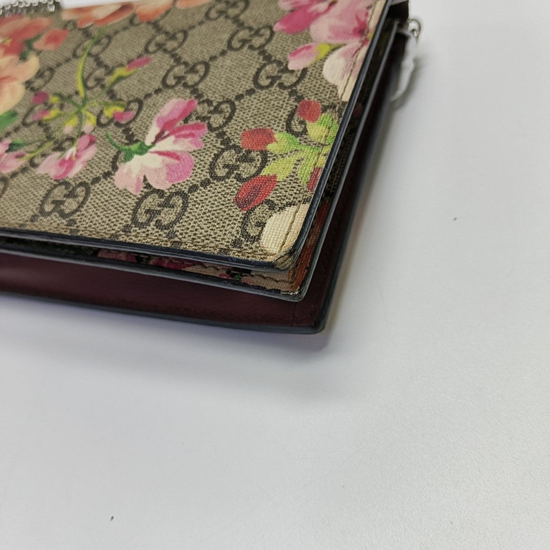 GG Blooms Monogram Coated Canvas Beige