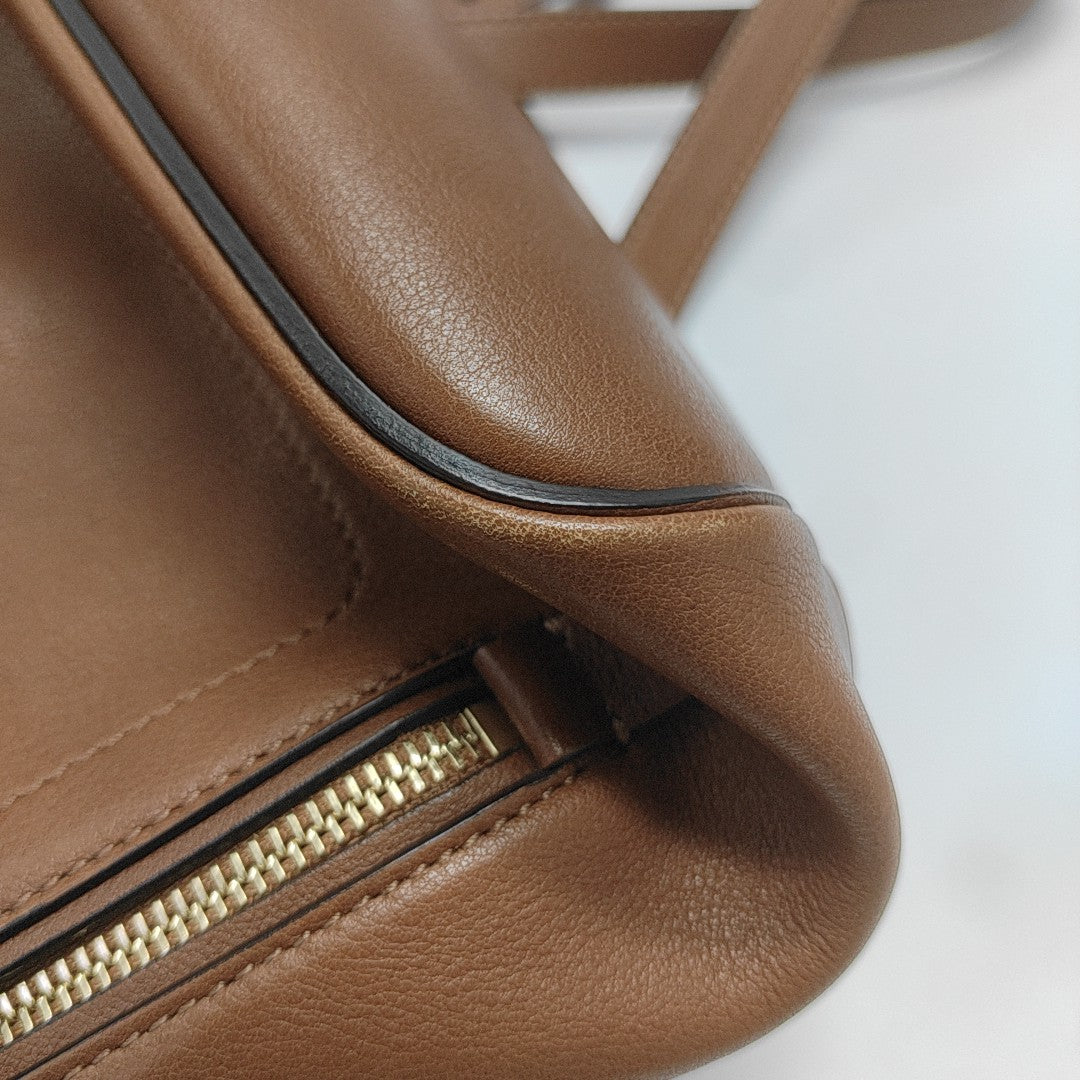 Faye Small Calfskin Brown