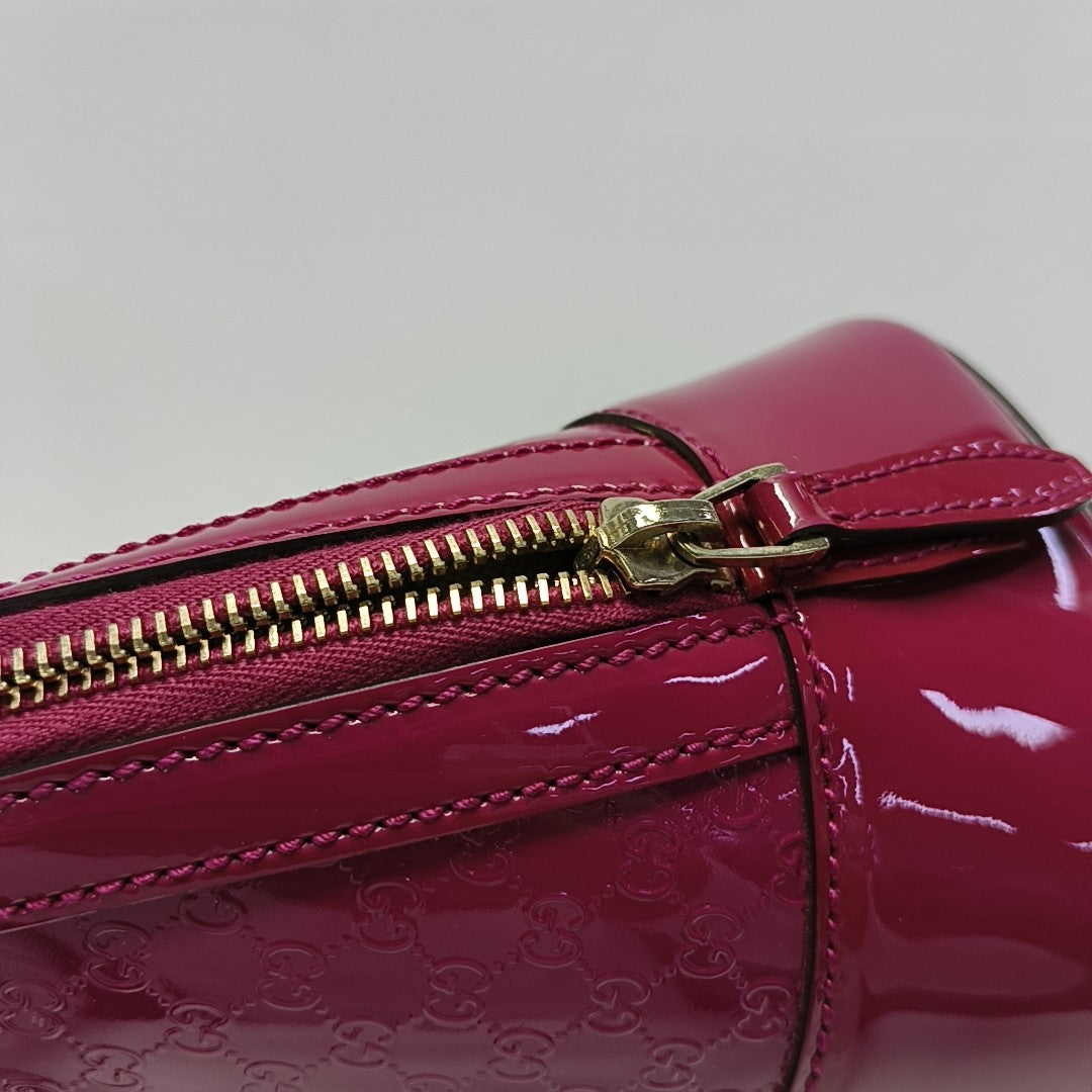 Microguccissima Monogram Calfskin Red