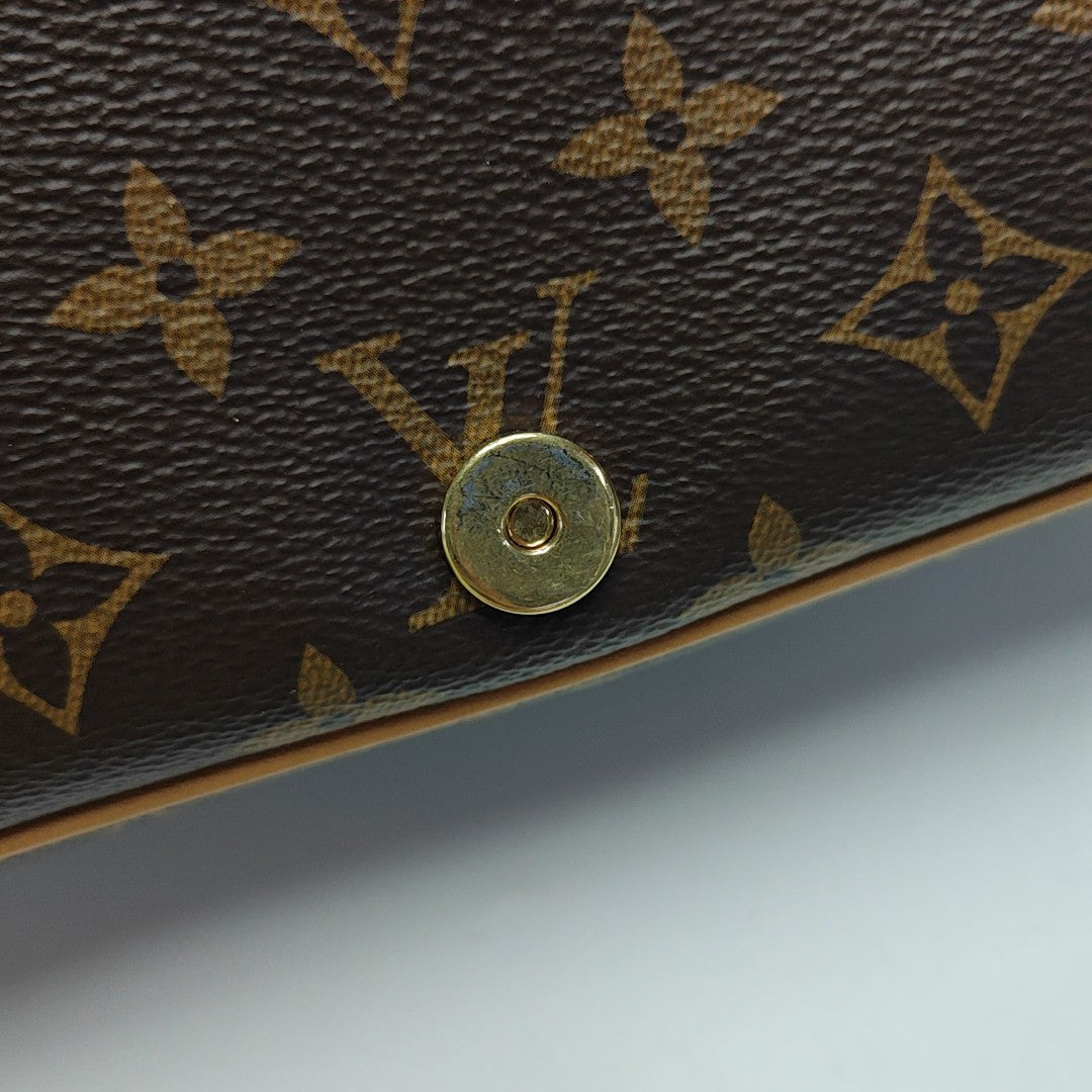 DIANE Monogram Coated Canvas Brown