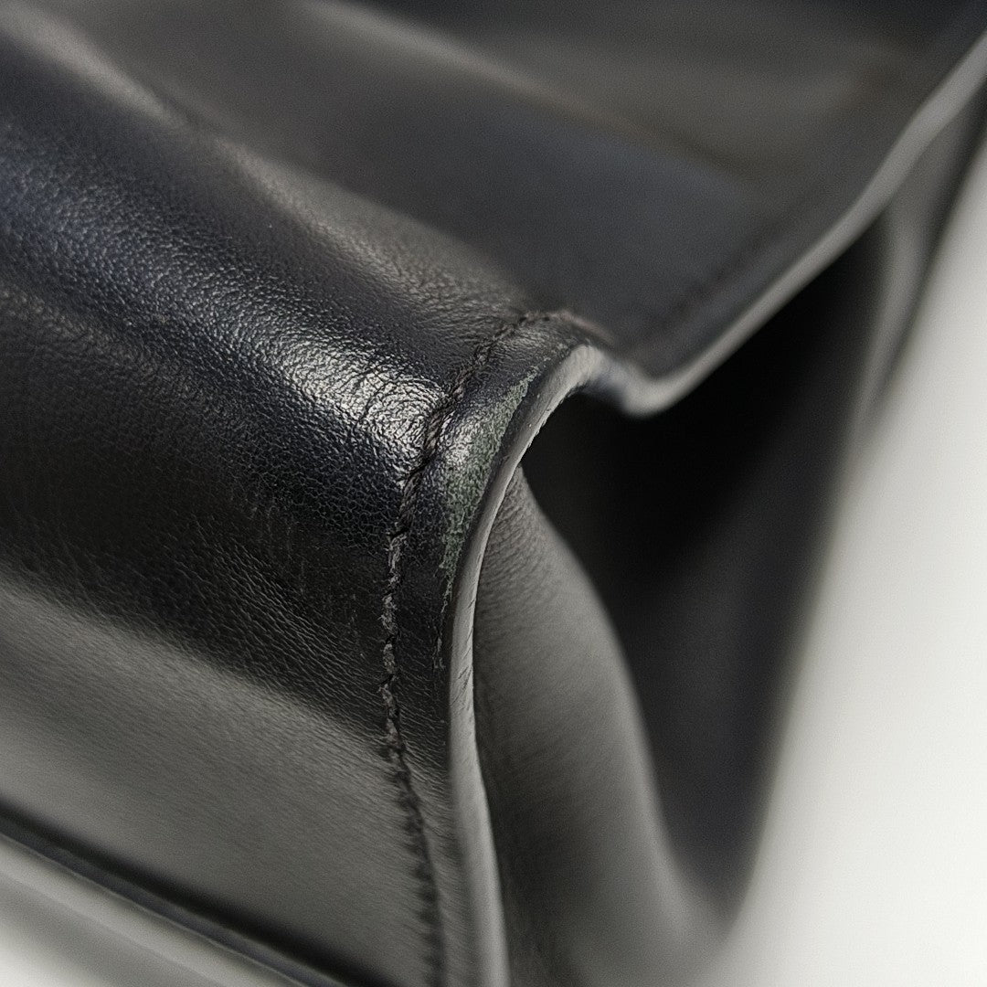 Calfskin Shoulder Bag Black