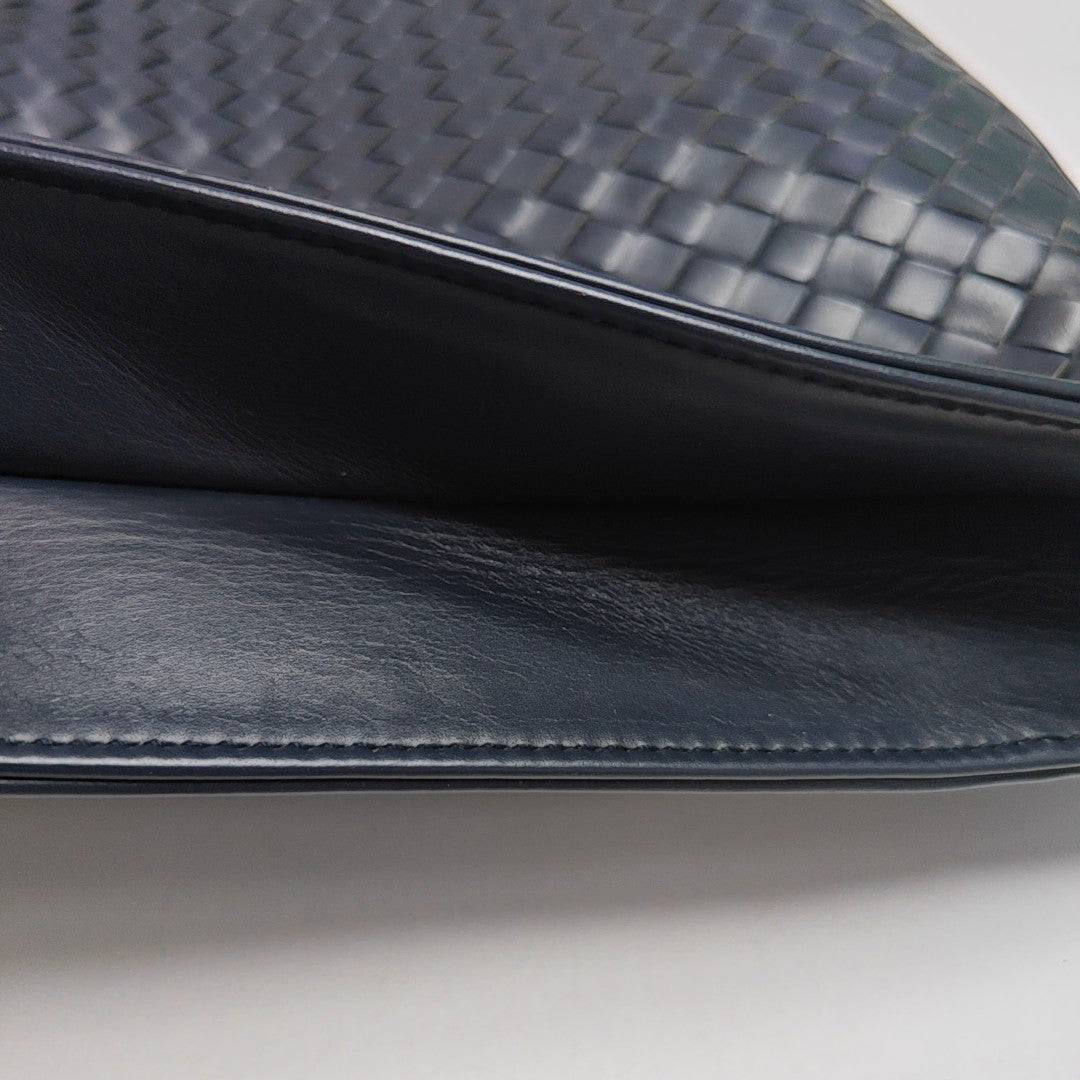Calfskin Shoulder Bag Blue