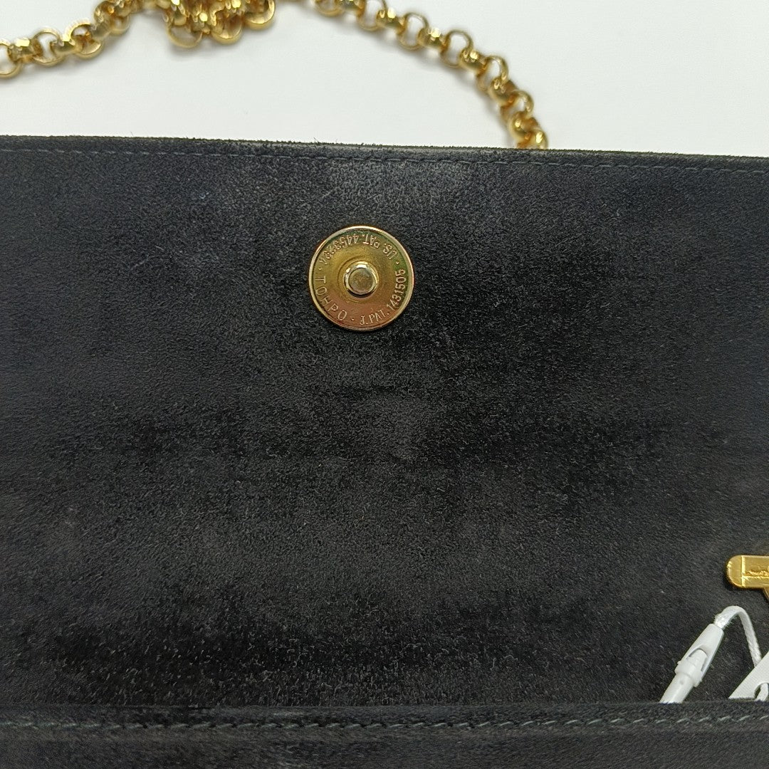 Suede Shoulder Bag Black