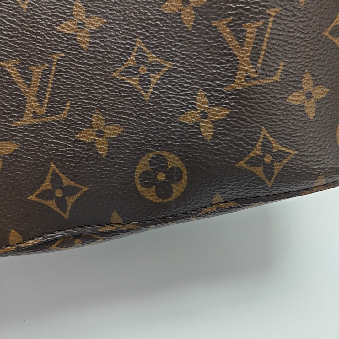 NÉONOÉ MM Monogram Coated Canvas Brown