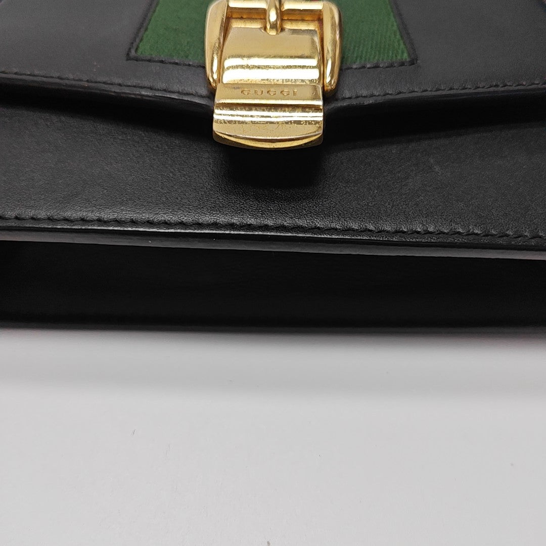 Sylvie Super Mini Calfskin Black