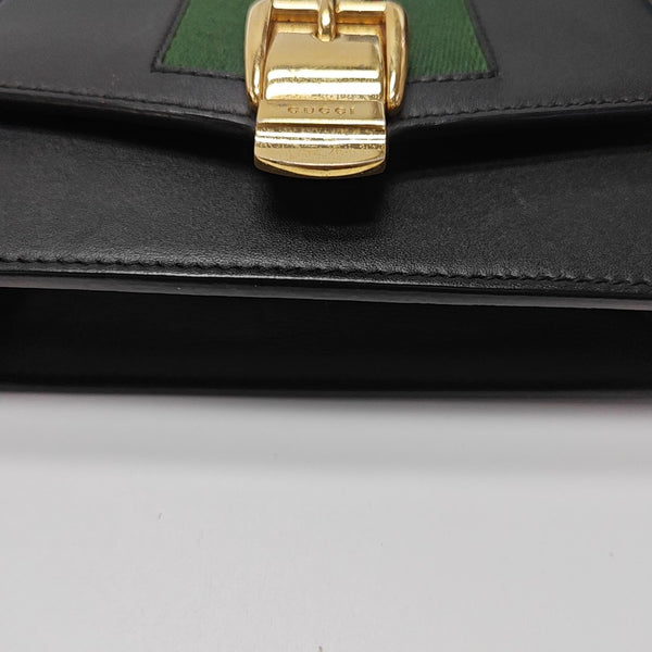 Sylvie Super Mini Calfskin Black