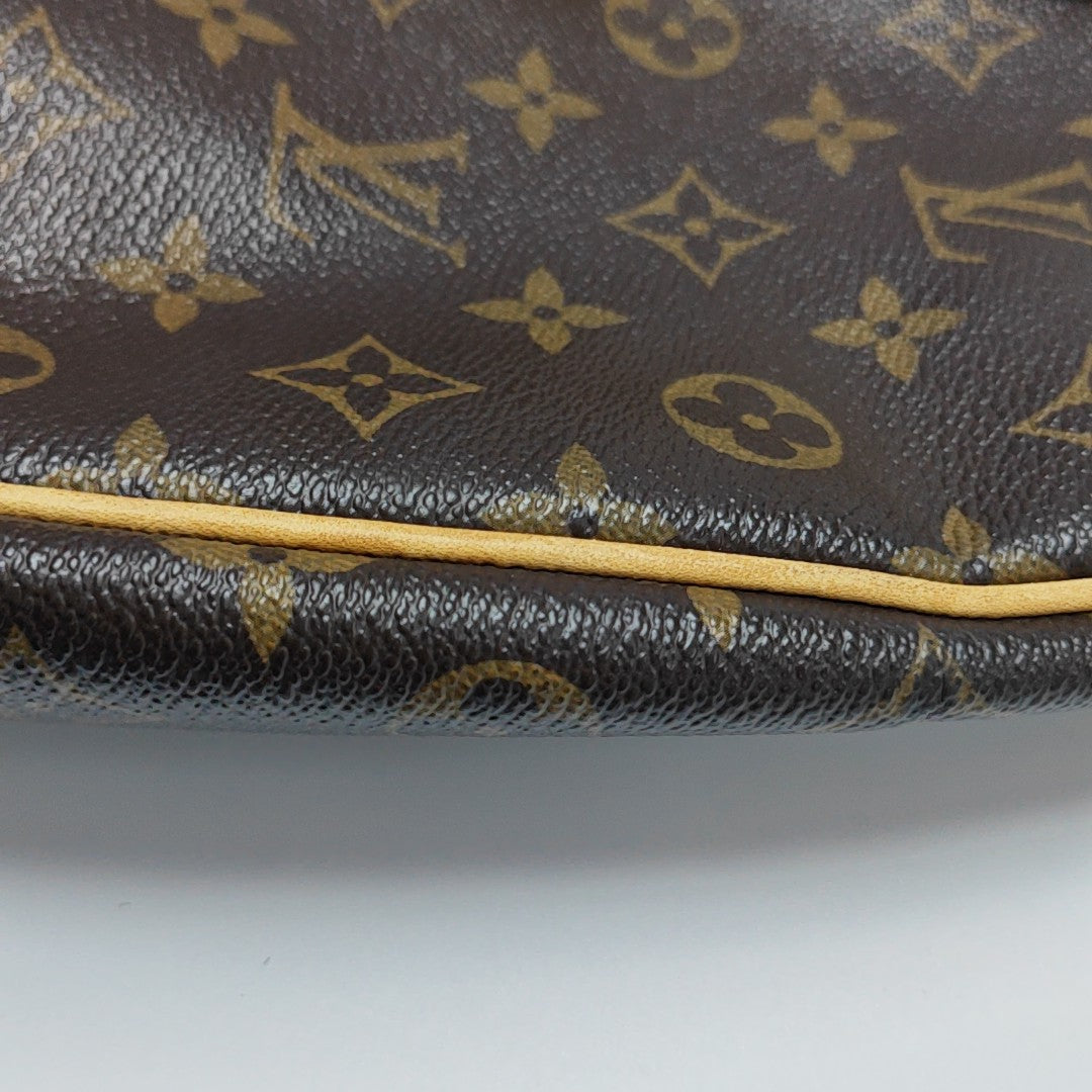 ODEON Monogram Coated Canvas Brown