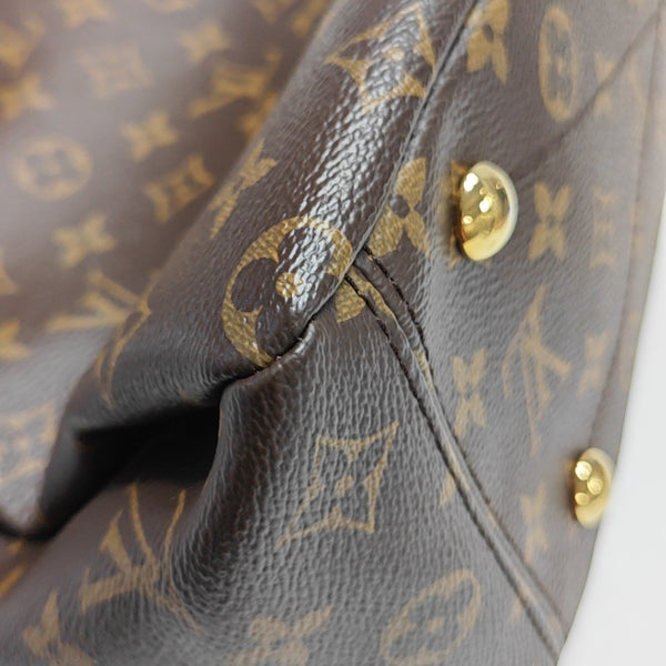PALLAS MM Monogram Coated Canvas Brown