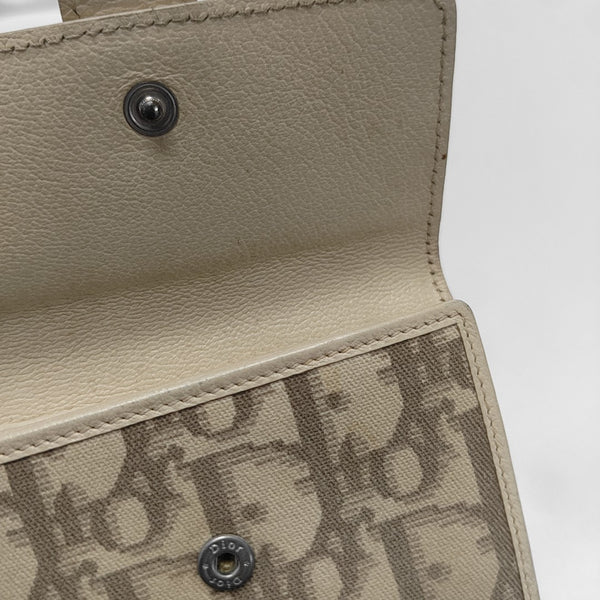 Oblique Canvas Wallet Beige