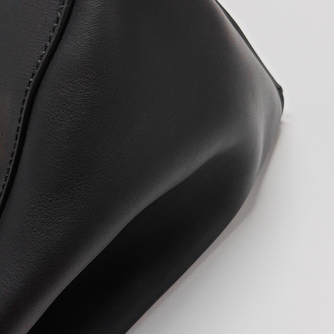2 Jours Medium Calfskin Black