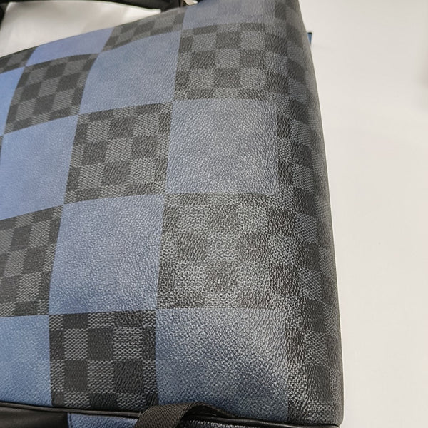 JOSH Damier Graphite Coated Canvas Gray