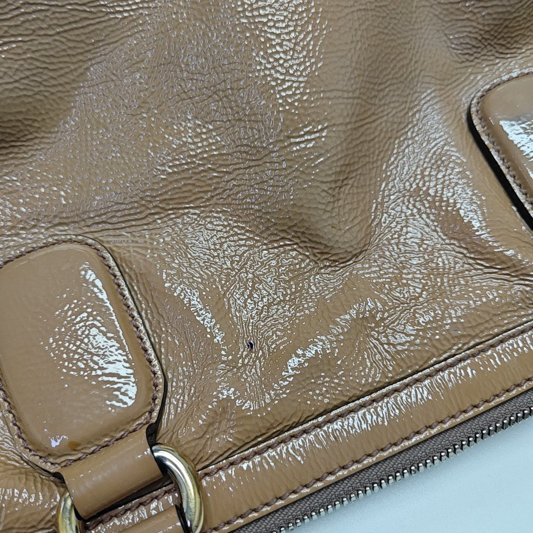 Soho Small Patent Leather Beige