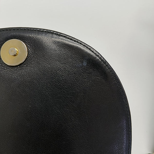 Quilted Calfskin Shoulder Bag Black