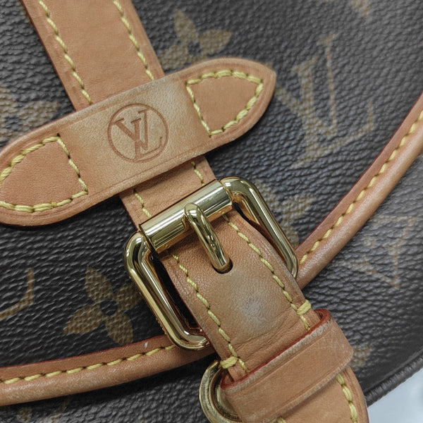 SAUMUR BB Monogram Coated Canvas Brown