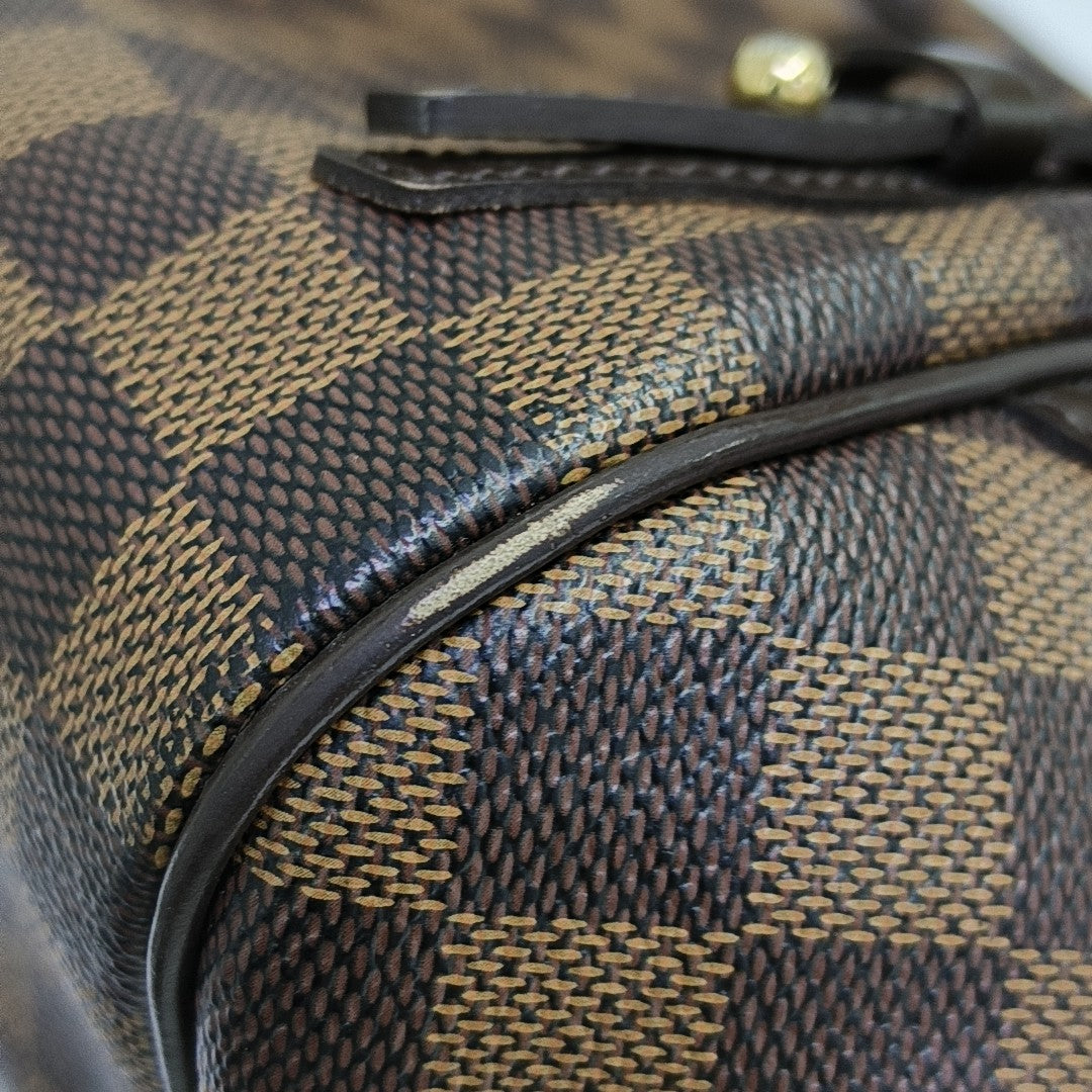 RIVINGTON PM Damier Ebene Coated Canvas Brown