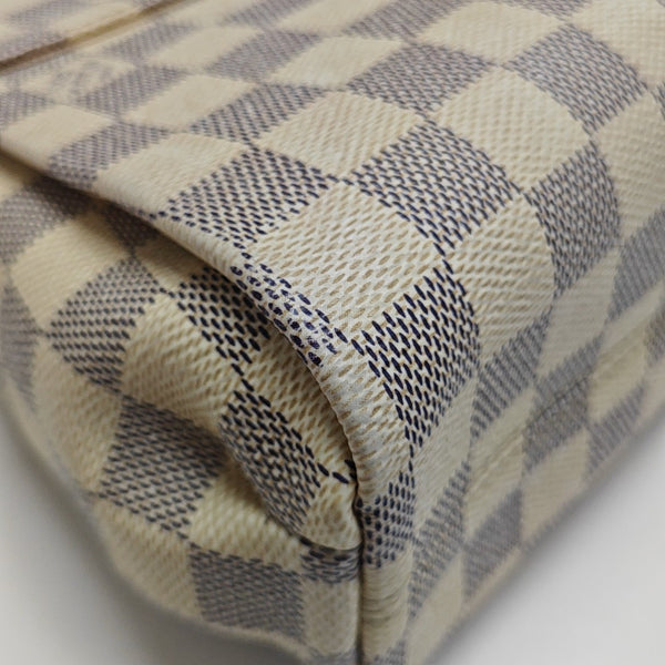 CROISETTE Damier Azur Coated Canvas White