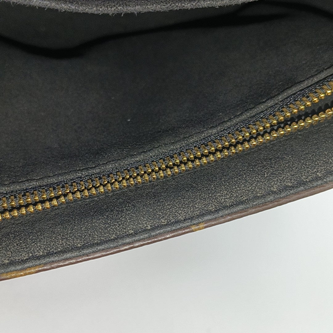 SAINT PLACIDE Monogram Coated Canvas Black